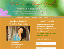 Tablet Screenshot of angelyoga.com